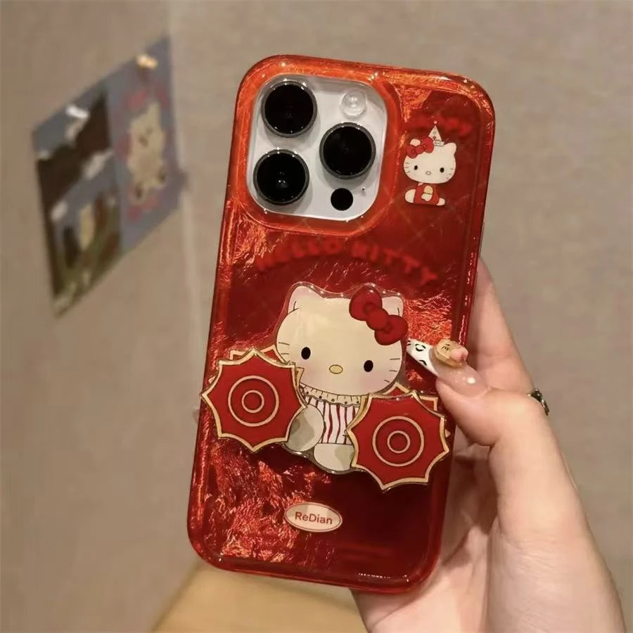 可爱KT猫转手绢新年款手机壳全型号-B