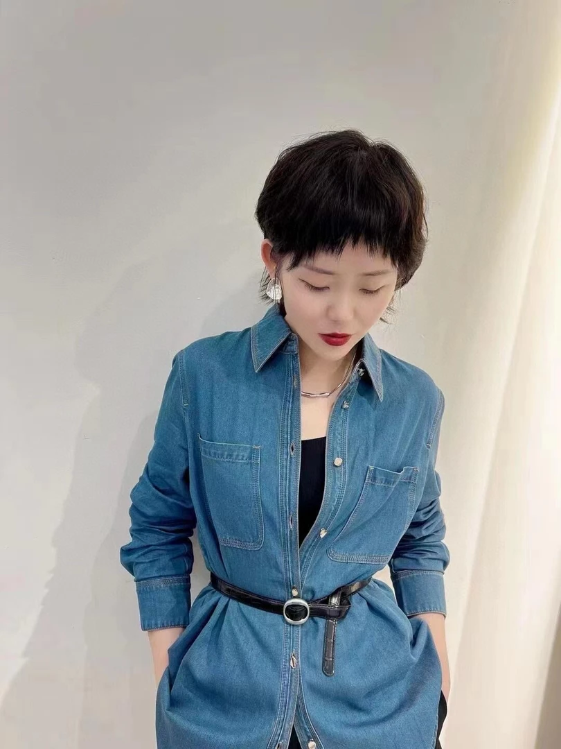 佧品牌牛仔衬衫N36191