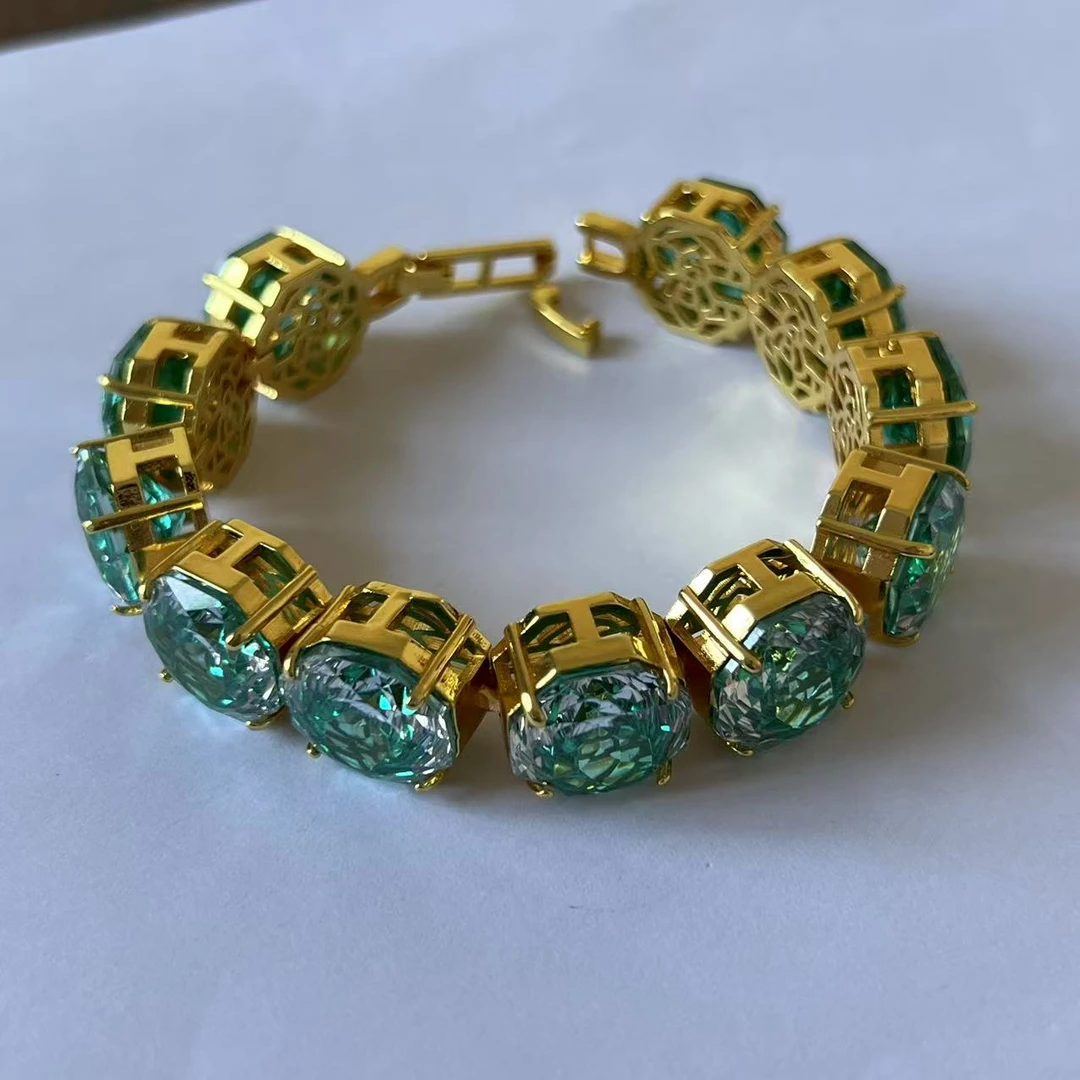 臻选手链 经典百搭设计绿色手链WDA9994