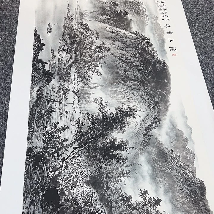 手绘作品全场放大楼