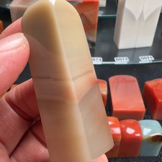 老挝石结晶冻印石