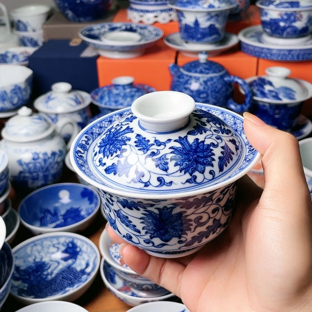【闪购商品】杯无***?全手工手绘景德镇