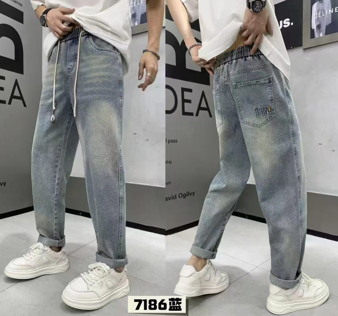 2025男士春夏款牛仔时尚潮流百搭