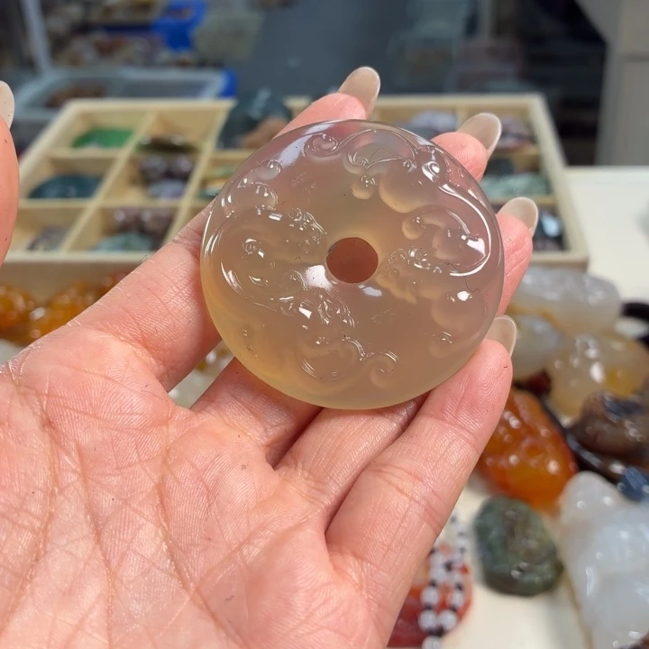 玛瑙/玉髓吊坠(不含链)未镶嵌