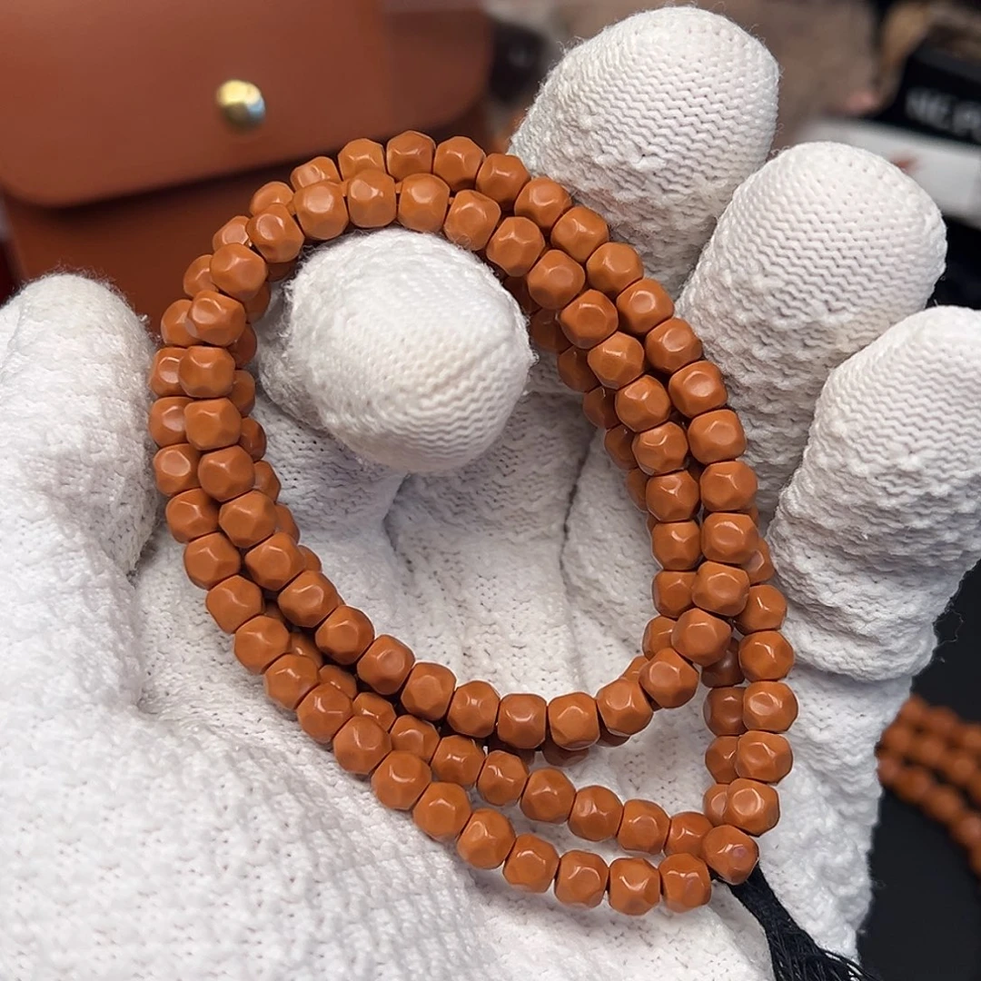 柏香籽/百香籽手串核尖老挝料无相108 5.8