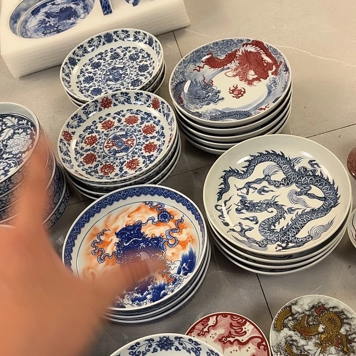 瓷片青花缠枝莲大胡乘景德镇