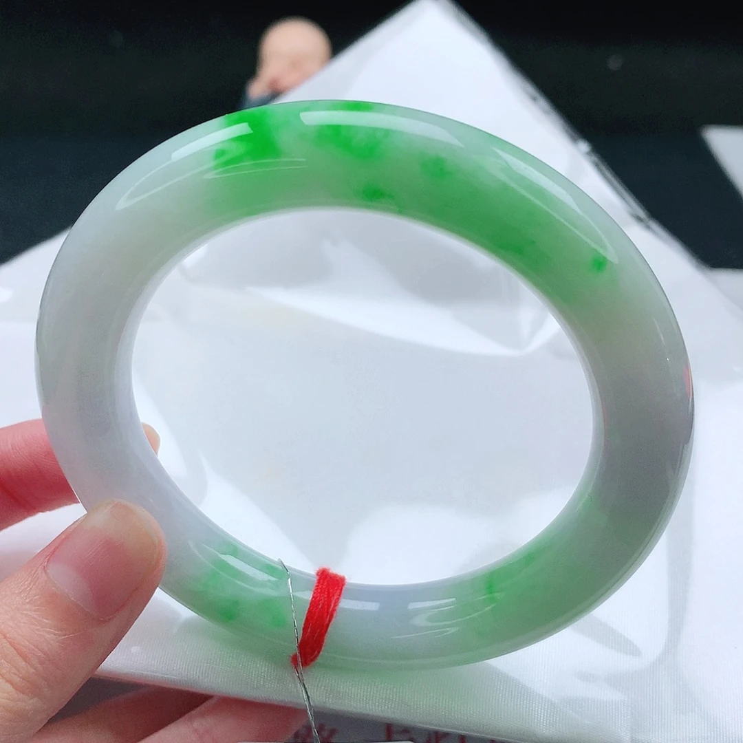 ****唐翡翠未镶嵌手镯59圈