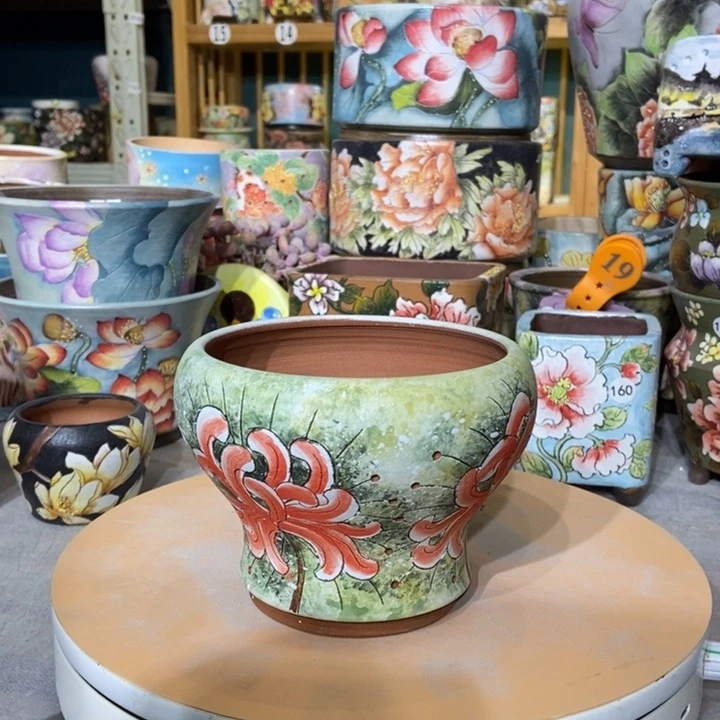 红陶景德镇艺术手绘作品