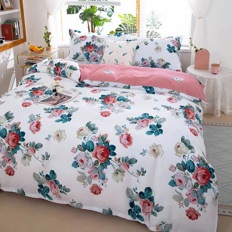 【茶花之恋】100棉加厚磨毛四件套秋冬新款轻奢床单被套2025新款