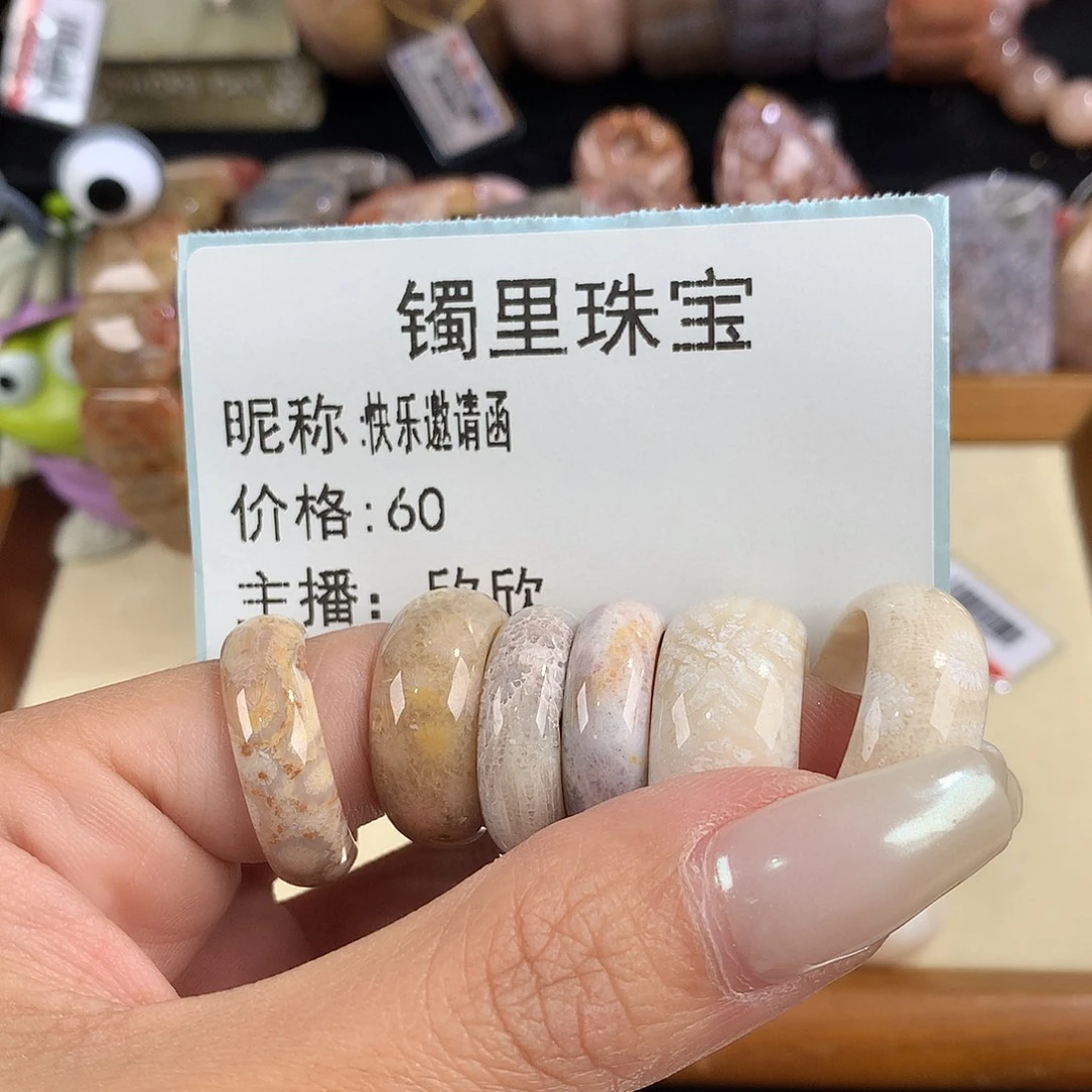 快***函吊坠(赠链)未镶嵌硅化珊瑚（珊瑚玉）