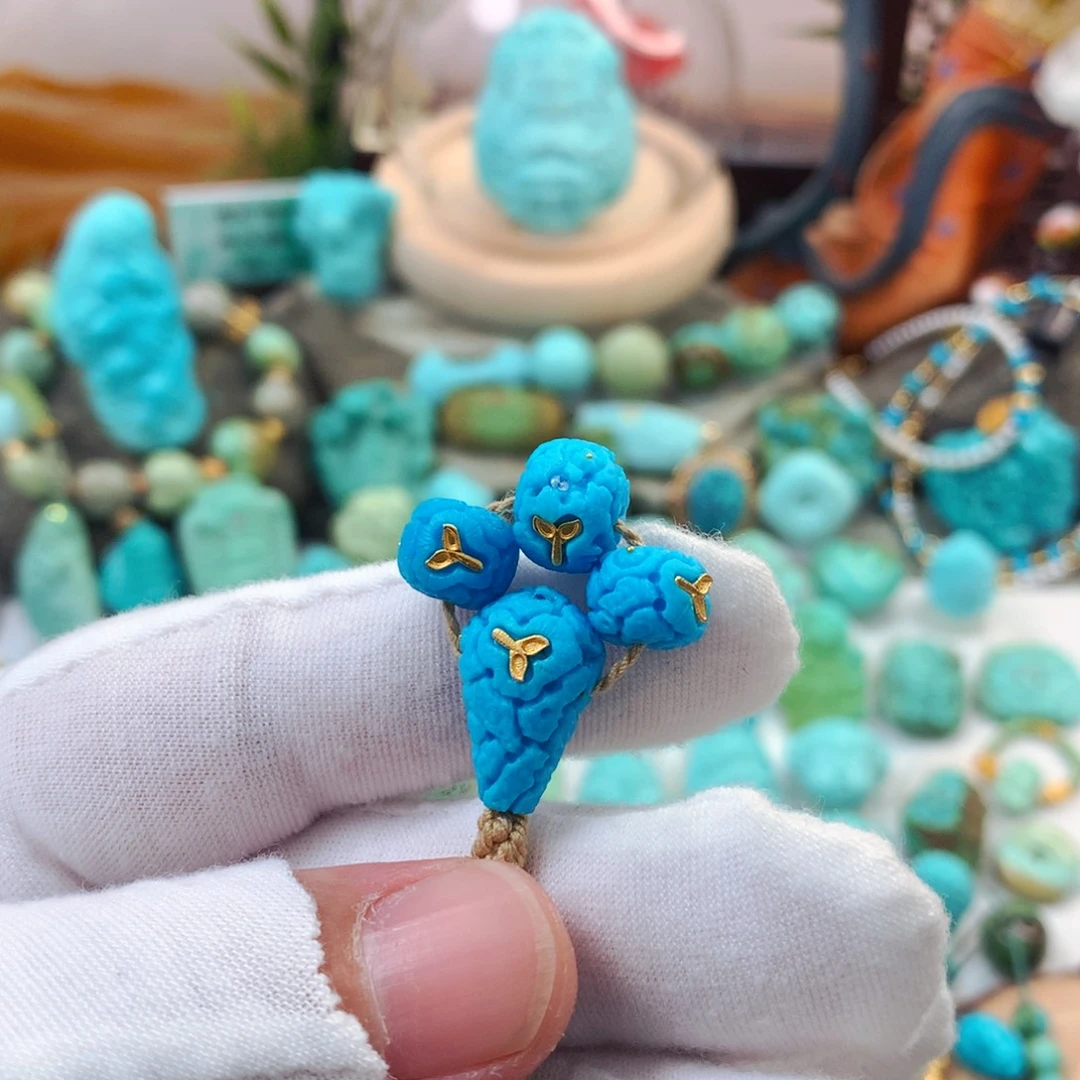 绿松石未镶嵌珠宝半成品