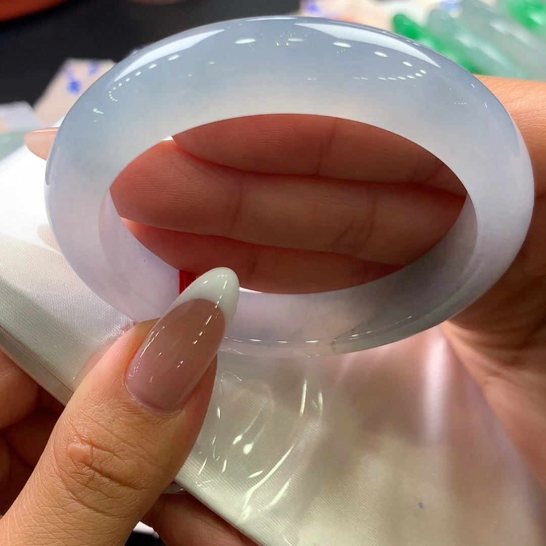 翡翠未镶嵌手镯44号