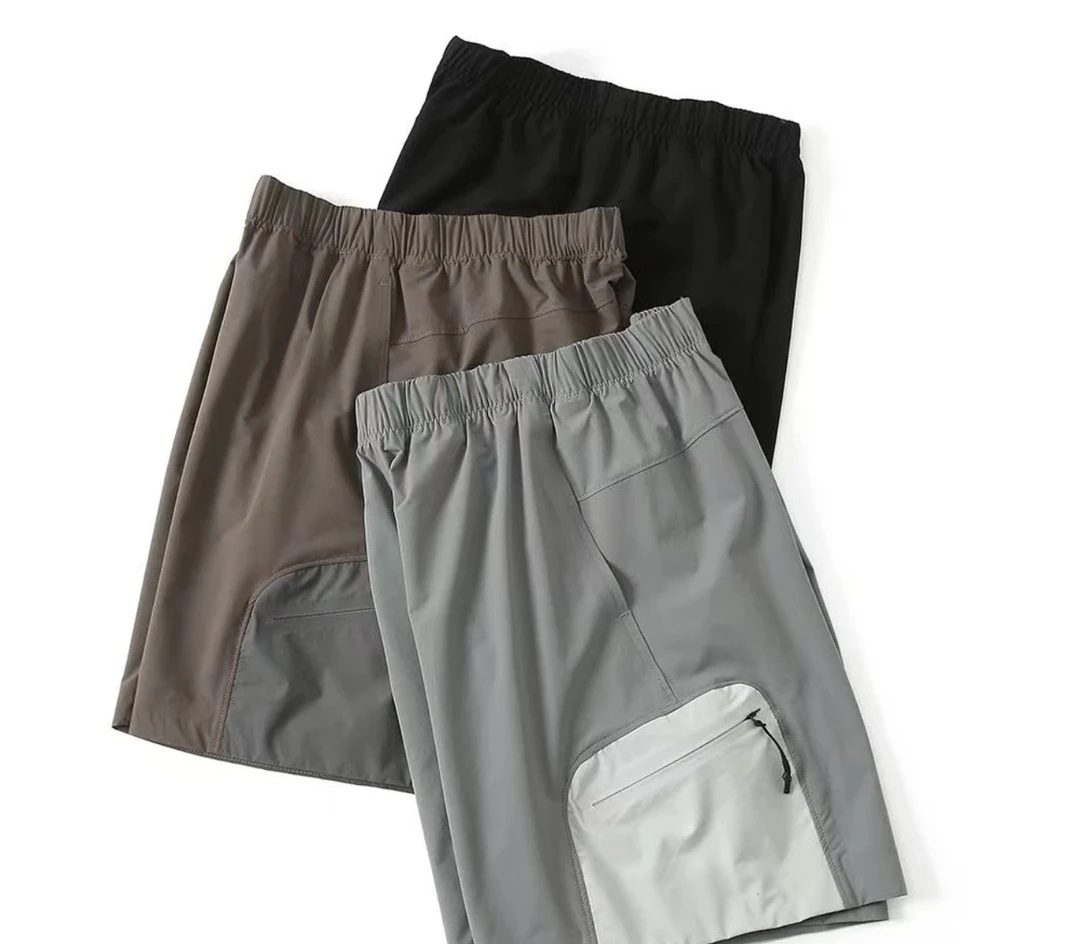 海外版双拼色短裤帅气潮流百搭透气防水款三色可选运动户外必备
