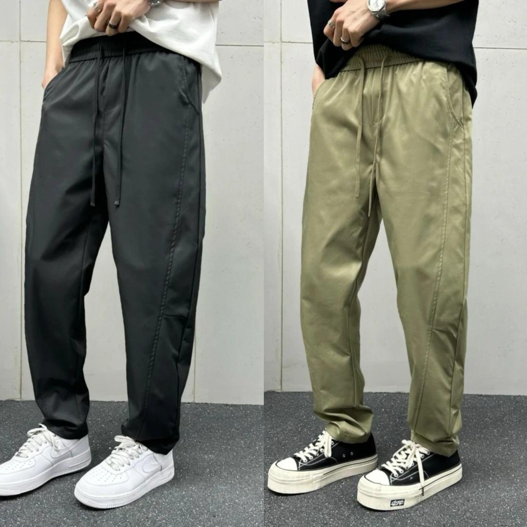 2025春季男士新款舒适透气弹力百搭休闲裤直筒春夏宽松25-3251