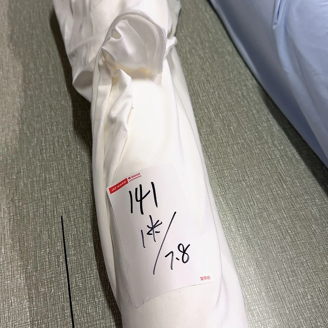 棉141号白色莱卡纯棉一米