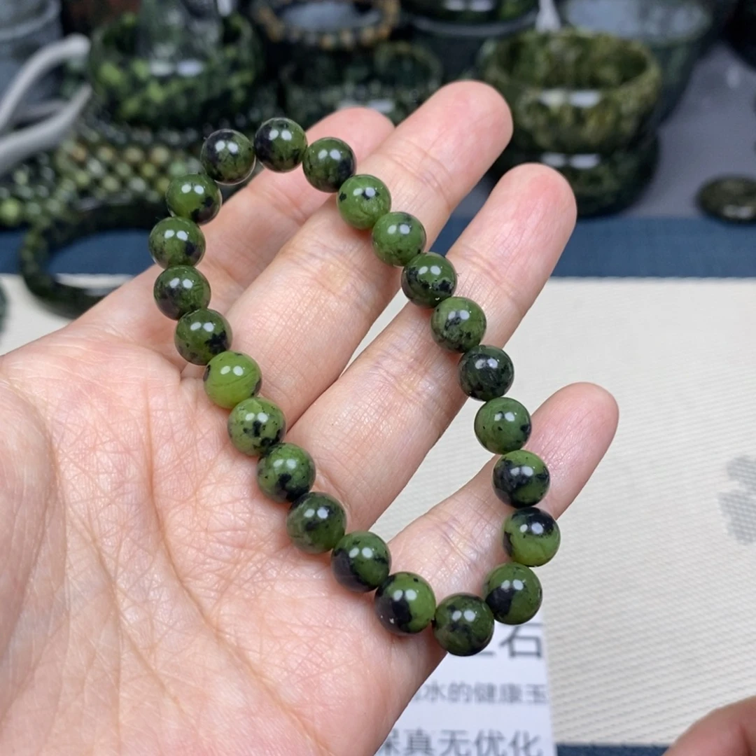 未镶嵌蛇纹石玉手链云*