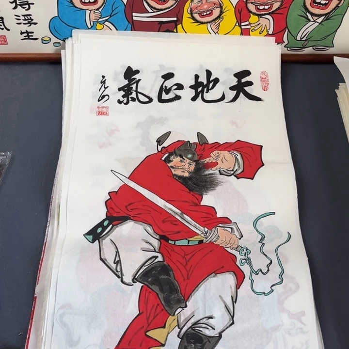 国画纯手绘禅意画作品