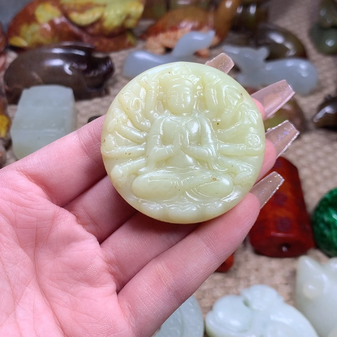 白玉菩提吊坠挂件