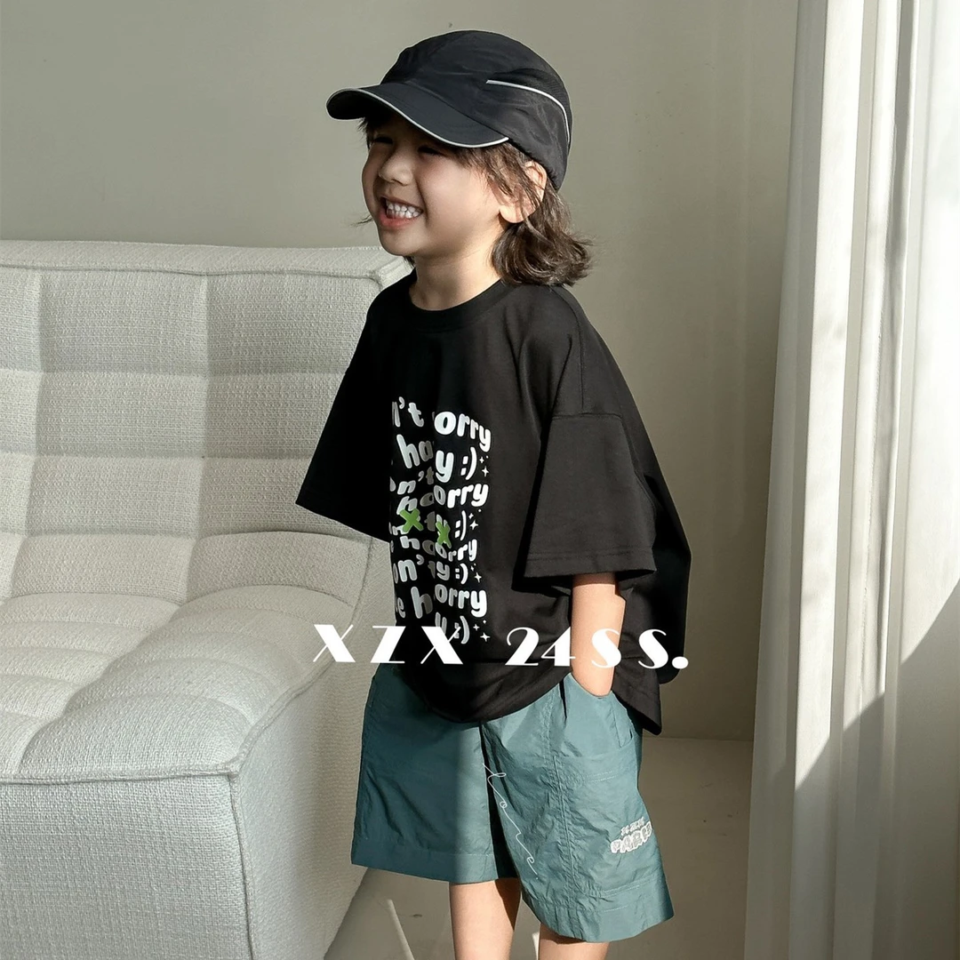 A497-中大童运动帅气韩版男童短袖84221208