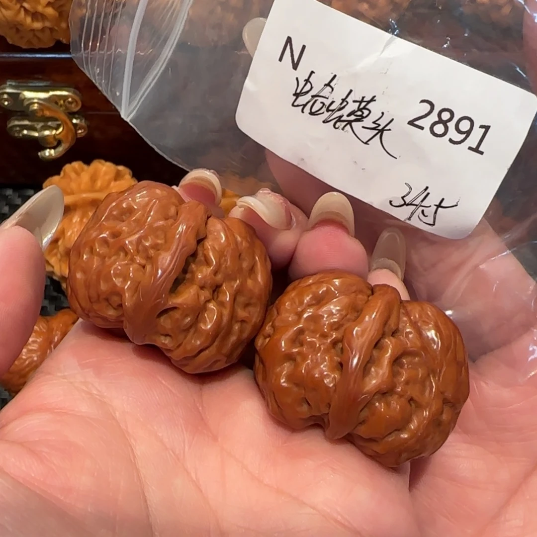 文玩核桃吊坠沈****馆蛤蟆头34精品