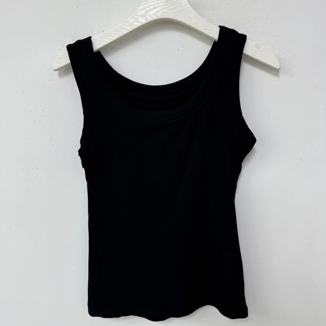 5631极简风法式吊带时尚舒适女背心轻职风修身型时尚都市