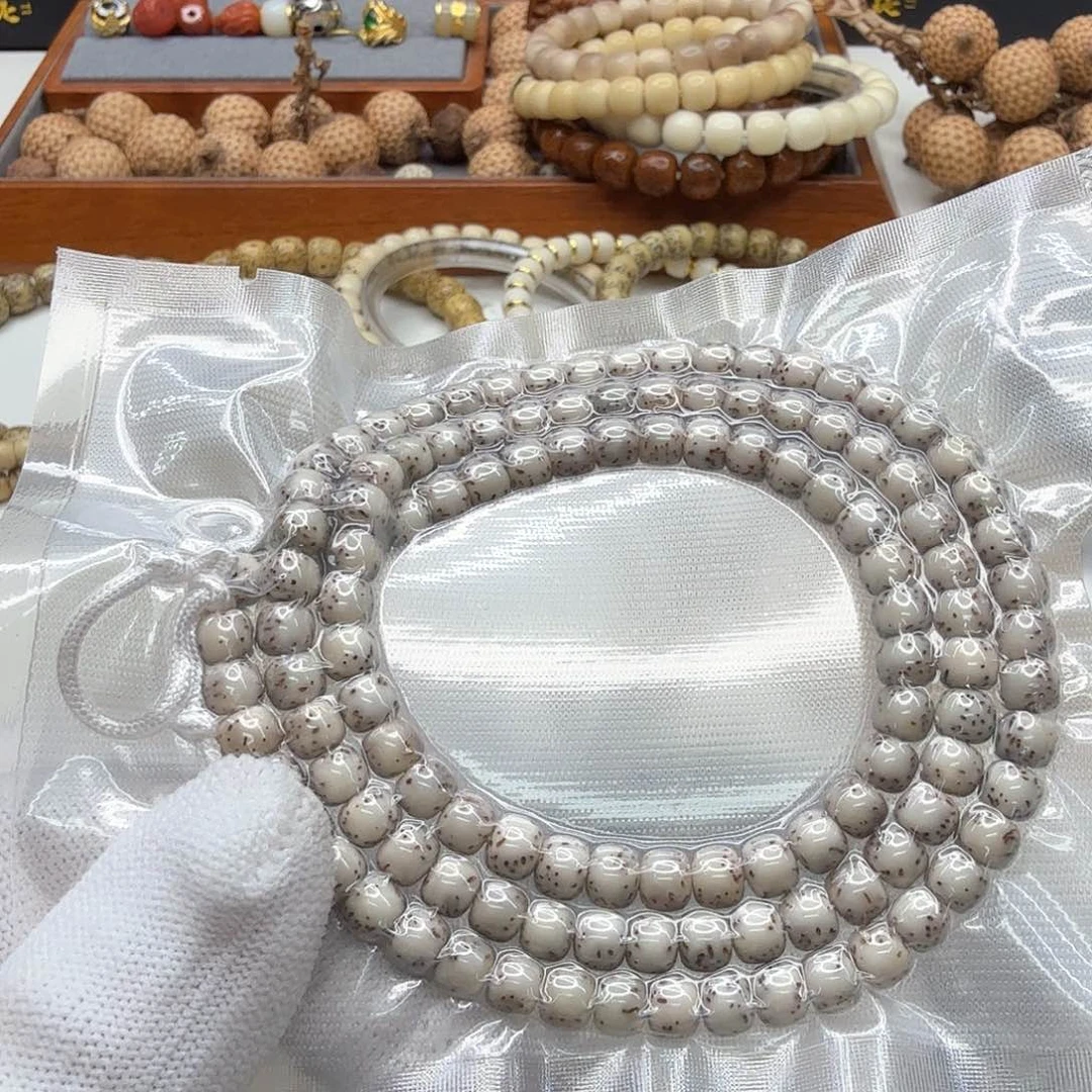 星月菩提手串14尊宠糯冰石玉河豚6左右108