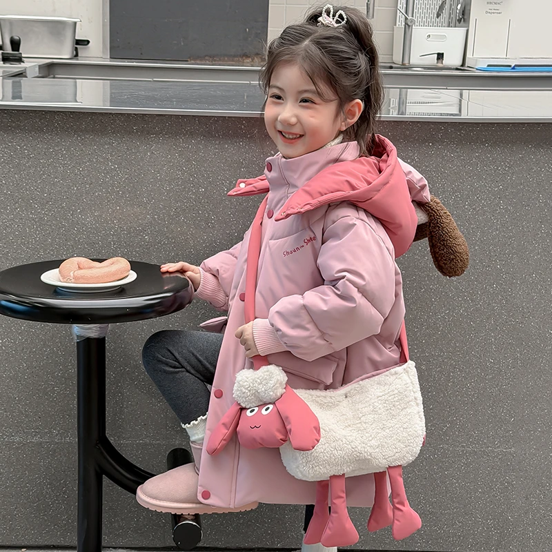 女童棉服秋冬季2025新款洋气女宝宝棉袄夹棉外套儿童加厚冬装棉衣