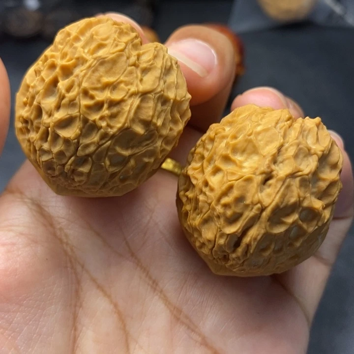 把件文玩核桃43尺铁龙珠元宝