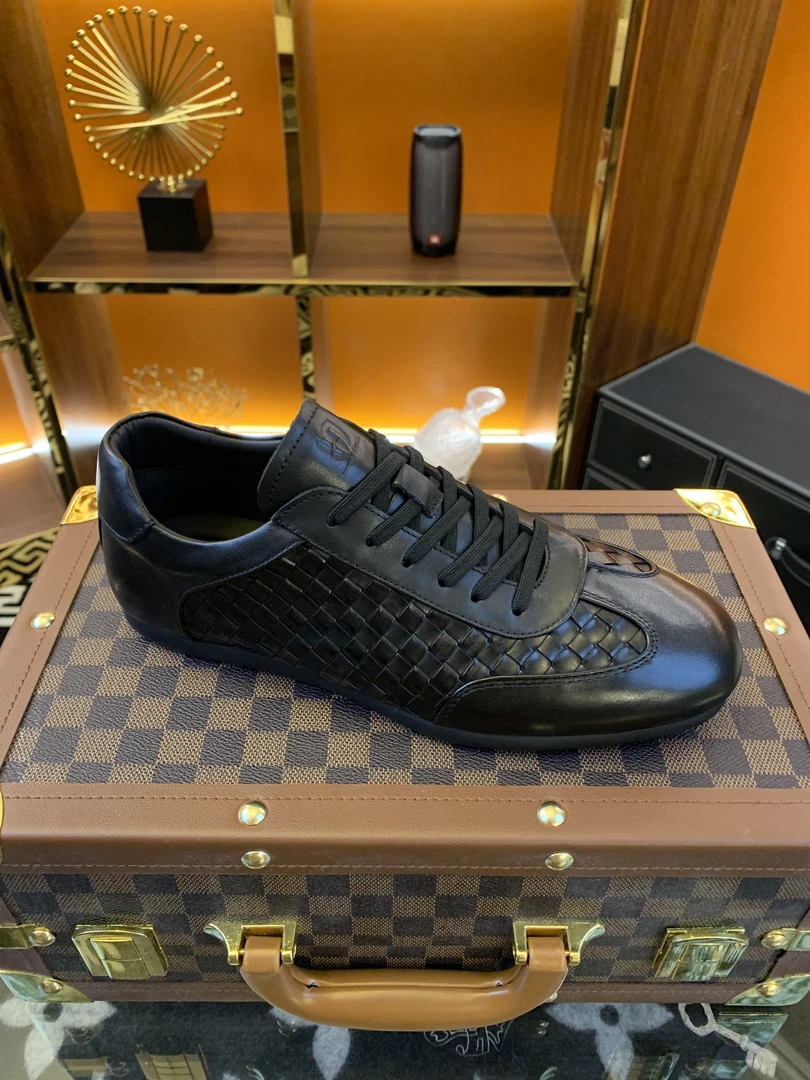 XD8206-1（单鞋）春季新款男鞋时尚潮鞋牛皮编织