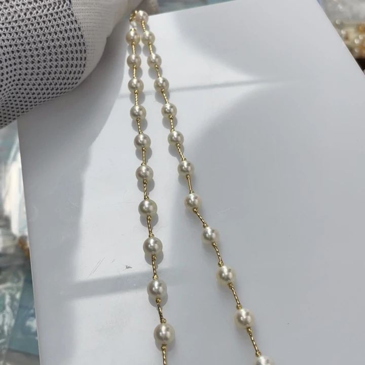 颈饰海水珍珠18K金镶嵌