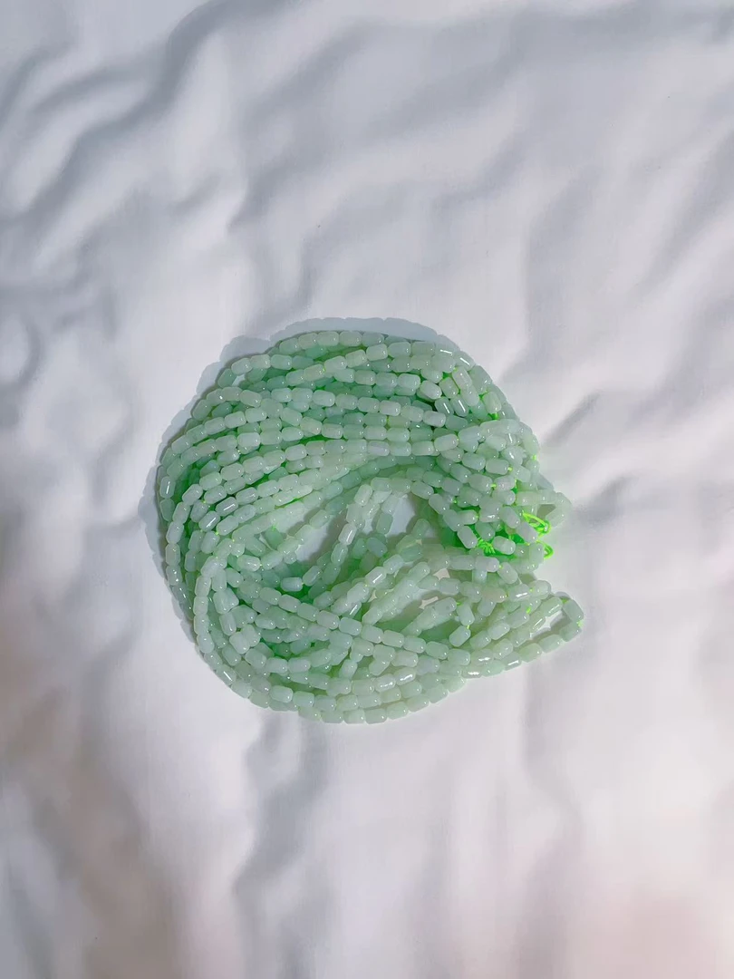 定制翡翠未镶嵌未抛光毛货珠串多样性发其一拍一发一11