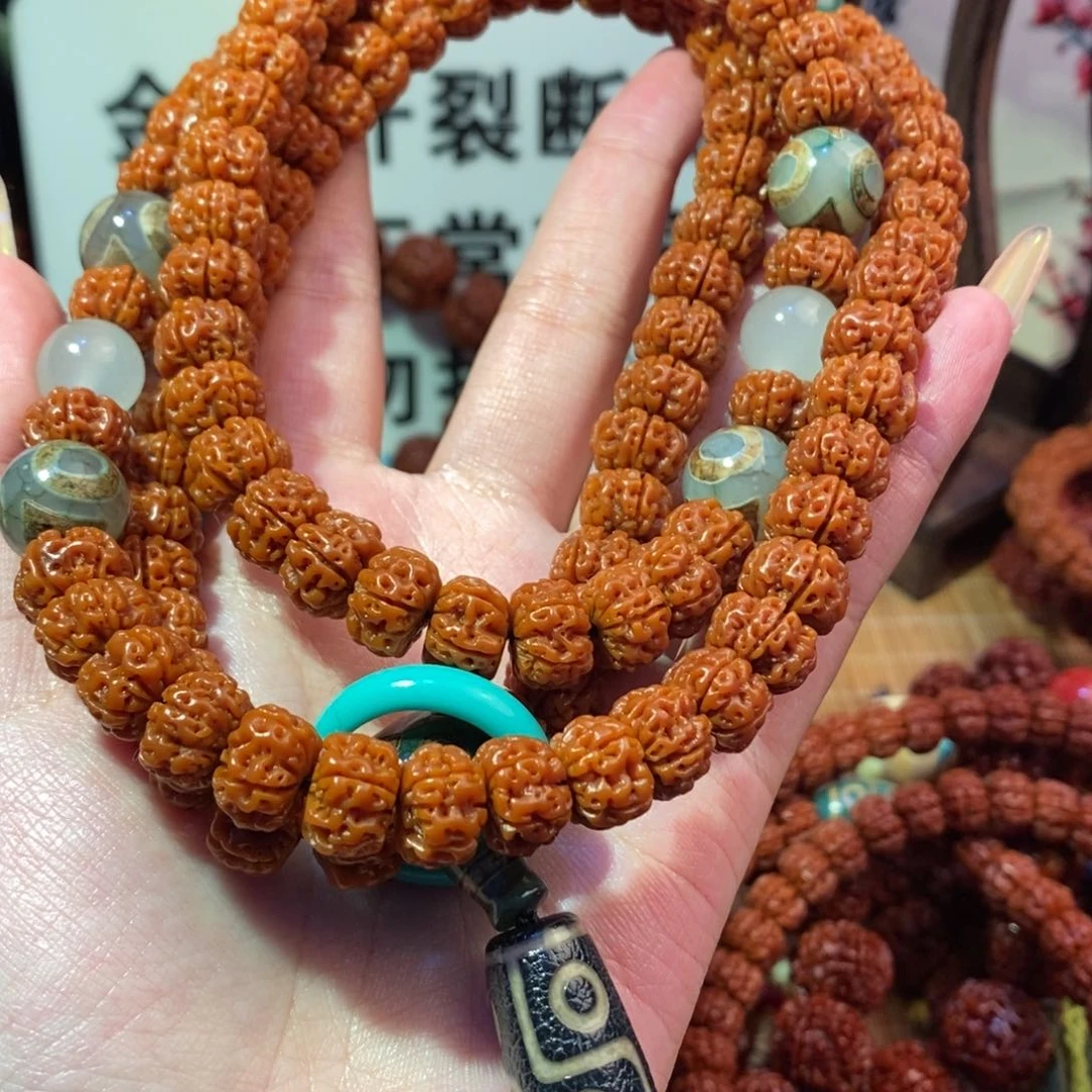 金刚菩提手串12-108泰森双面配饰