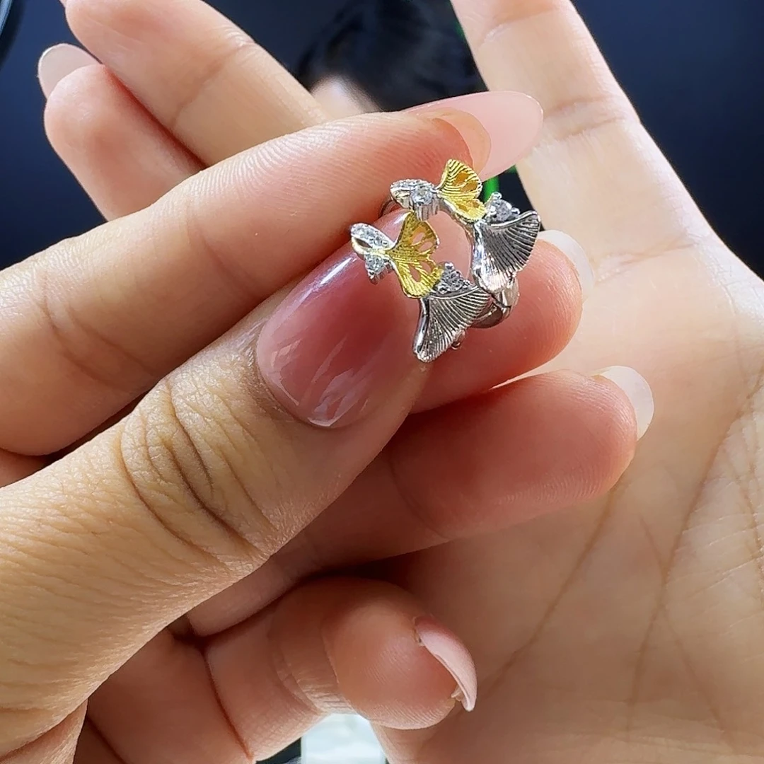 翡翠银S925镶嵌耳饰没有翡翠发925耳包大耳垂慎拍