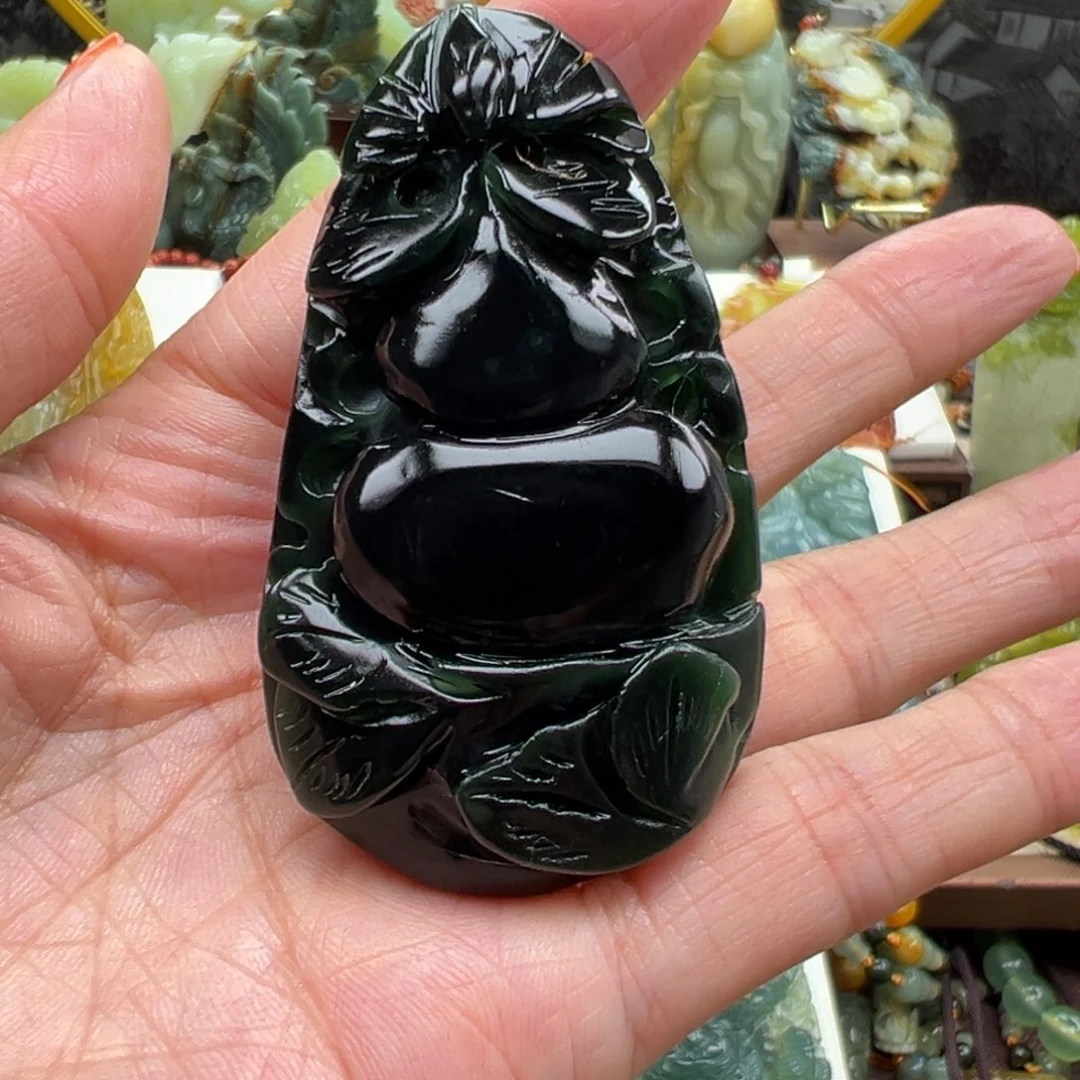岫玉未镶嵌挂件挂件