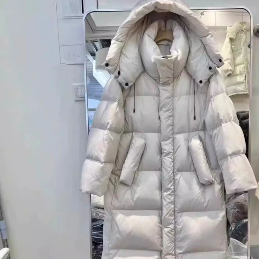 零下20可穿抗寒大棉被加厚加长款纯色连帽冬季保暖白鸭绒羽绒