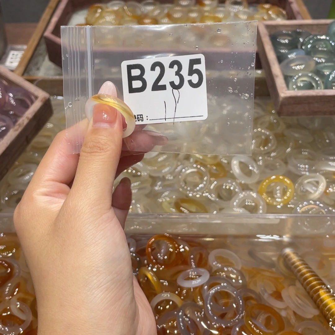 玛瑙/玉髓未镶嵌戒指235