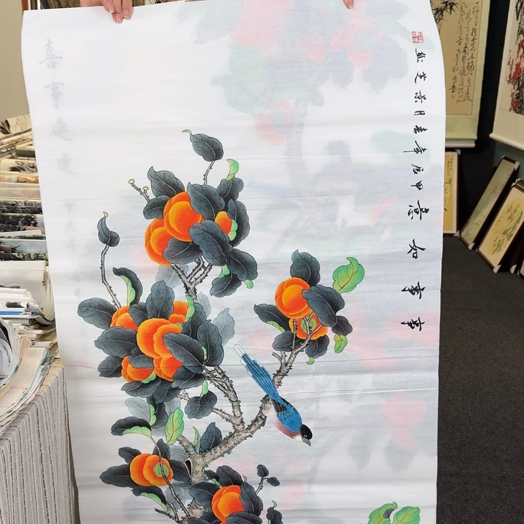 纯手绘国画作品好看