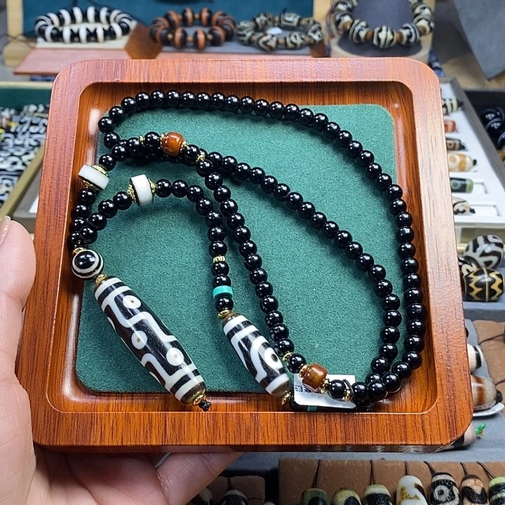 玛瑙/玉髓合金珠宝半成品聚缘折九玛瑙套链