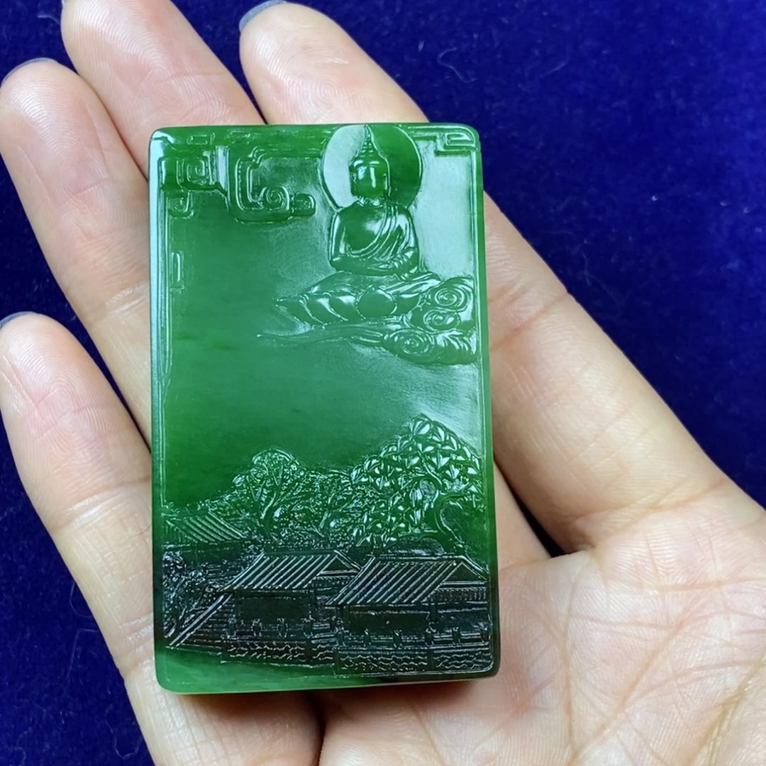 和田玉未镶嵌挂件