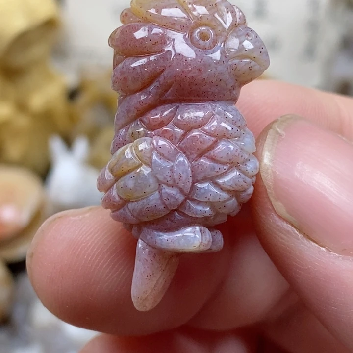 颈饰未镶嵌硅化珊瑚（珊瑚玉）