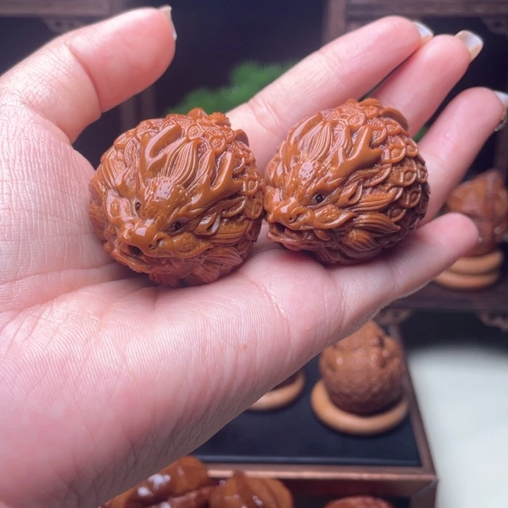 吊坠橄榄核金币龙龟手球3.5