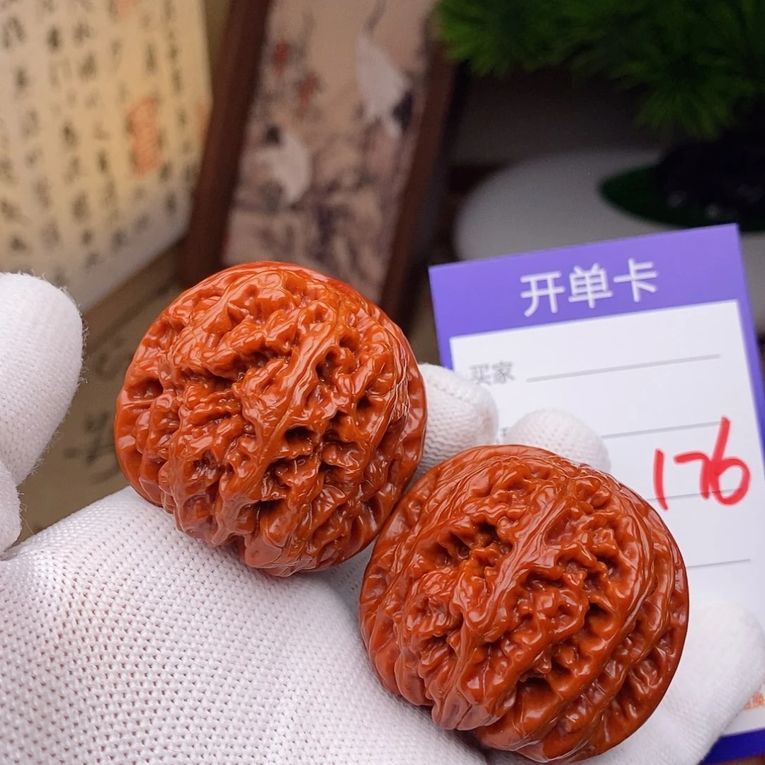 文玩核桃把件43粗筋176