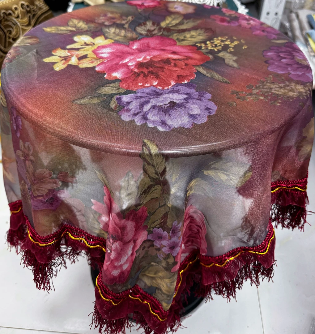 内径65*65（含花边80*80）欧根纱万能盖巾