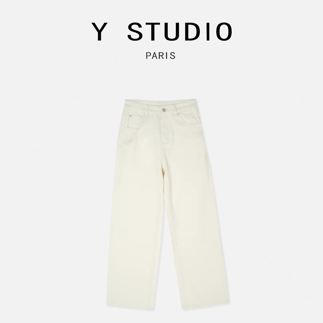 【大妮专属】（雪墩墩）2024时尚百搭潮流简约女款牛仔裤设计重工