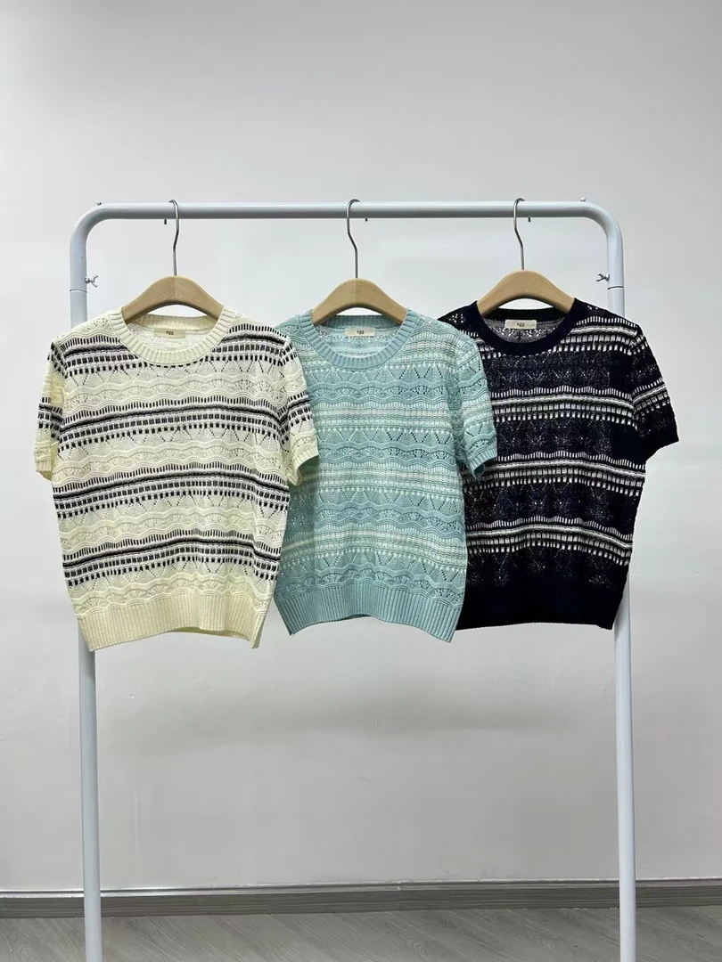 egg镂空针织短袖7月18日 预