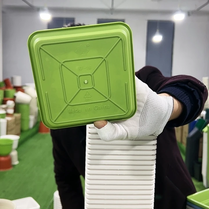 正品方盆口16高18白色5只带托