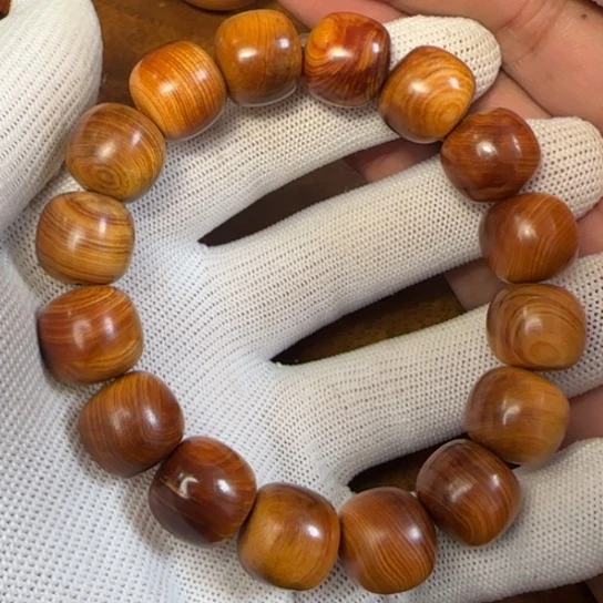 柏木（崖柏）全陈化老料把件串