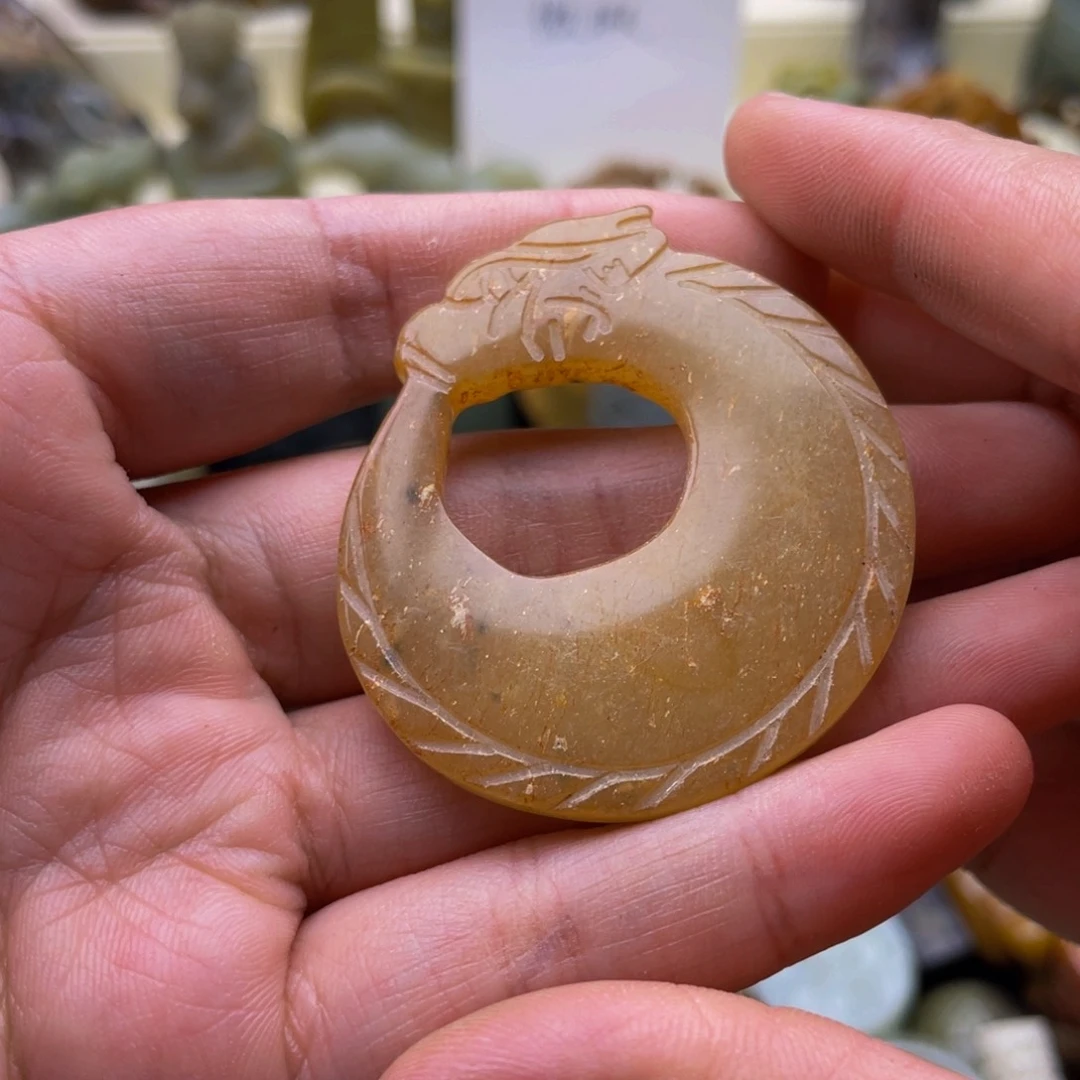 蛇纹石玉未镶嵌颈饰142