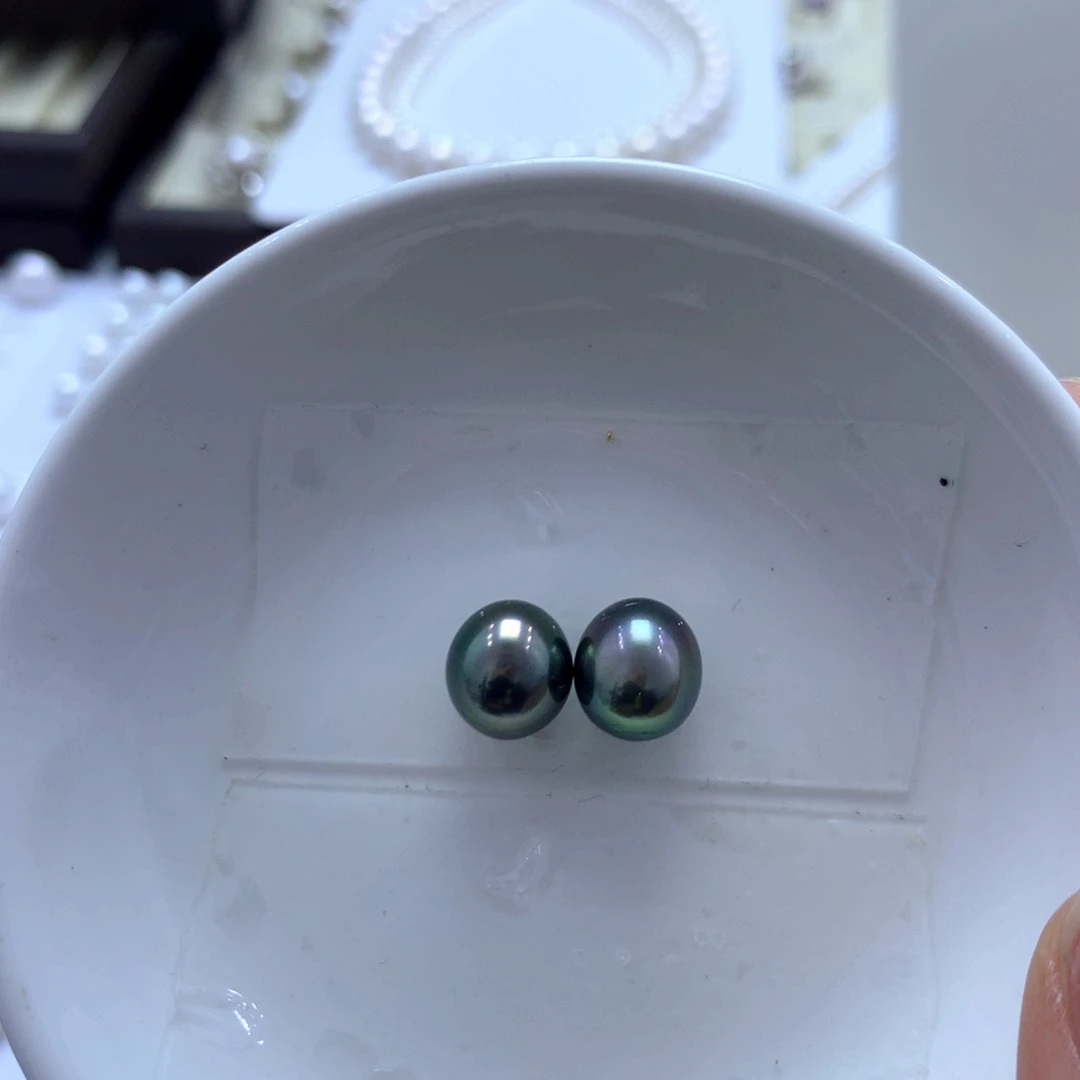 曦***川银S925镶嵌海水珍珠耳饰