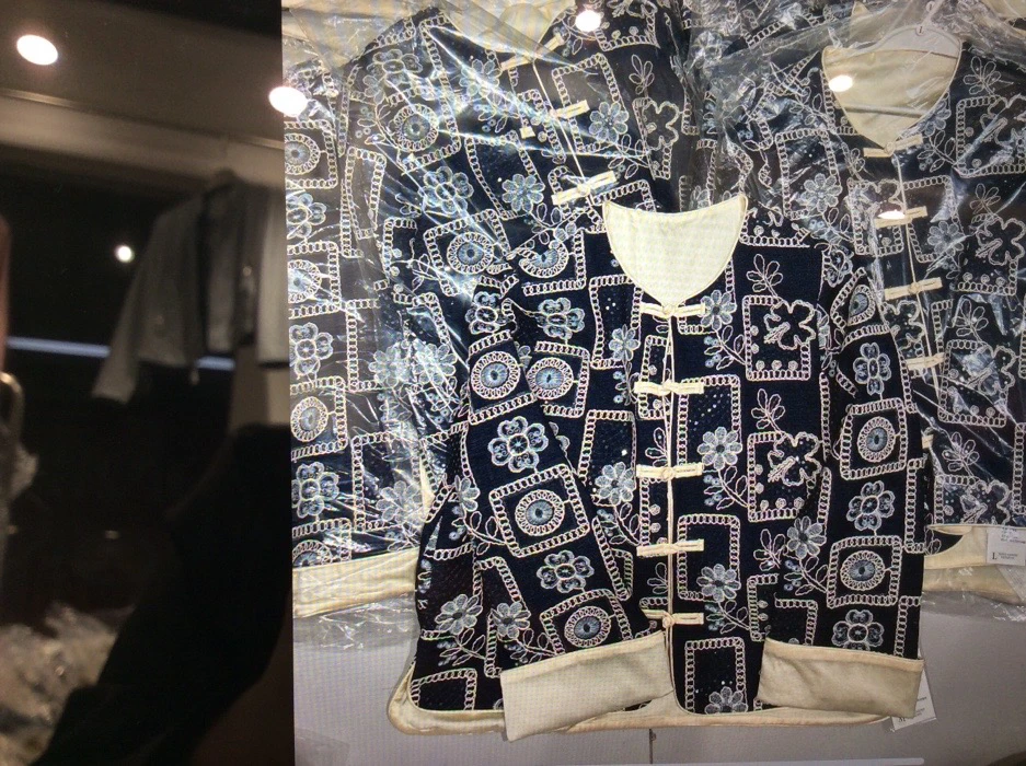 高级感新中式国风盘扣刺绣亮片牛仔外套女2025春季新款显瘦上衣服